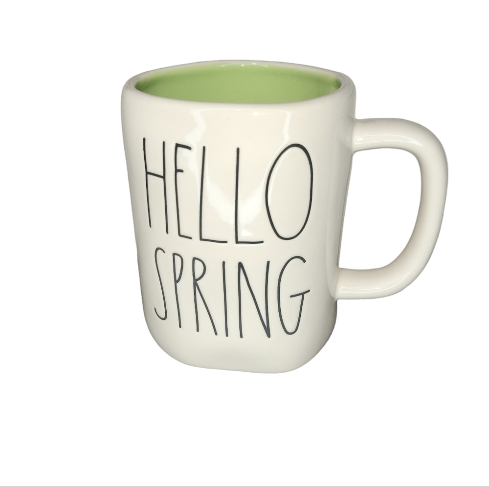 Rae Dunn Artisan Collection by Magenta Hello Spring Coffee Cup Ivory